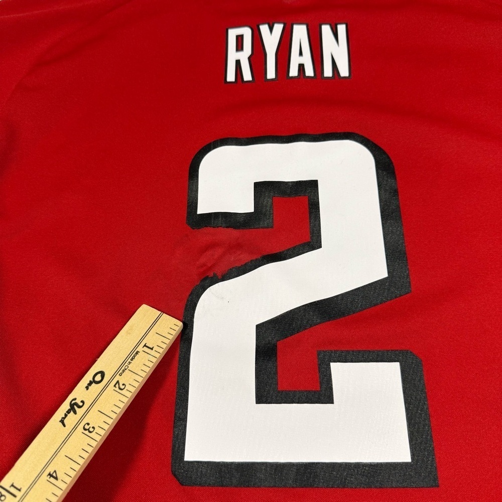 Reebok Atlanta Falcons Youth Jersey Matt Ryan‎ #2 Black. Size Large - Picture 8 of 8